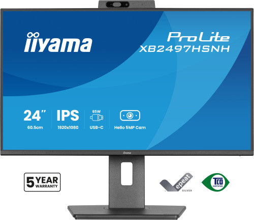 MONITOR IIYAMA XB2497HSN-B1, 23,8", PROLITE, PANEL IPS, PUERTO USB-C, RJ45 (LAN), SOPORTE ERGONOMICO_1