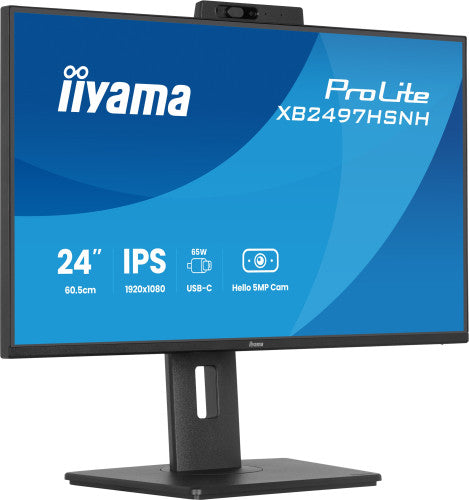 MONITOR IIYAMA XB2497HSN-B1, 23,8", PROLITE, PANEL IPS, PUERTO USB-C, RJ45 (LAN), SOPORTE ERGONOMICO_4