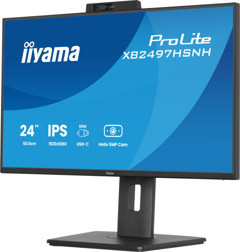 MONITOR IIYAMA XB2497HSN-B1, 23,8", PROLITE, PANEL IPS, PUERTO USB-C, RJ45 (LAN), SOPORTE ERGONOMICO_6