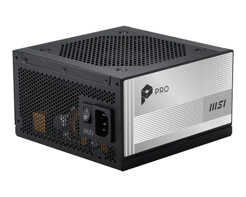 FUENTE ALIMENTACION MSI PRO A850PL PCIE5,PSU,850W,80 PLUS PLATINUM,MODULAR,120MM,ACTIVE PFC,1XPCI-E 5 (16PIN),3XPCI-E (6+2 PIN),6XSATA (15 PIN)_0