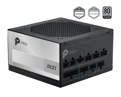 FUENTE ALIMENTACION MSI PRO A850PL PCIE5,PSU,850W,80 PLUS PLATINUM,MODULAR,120MM,ACTIVE PFC,1XPCI-E 5 (16PIN),3XPCI-E (6+2 PIN),6XSATA (15 PIN)_1