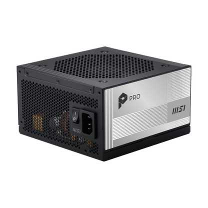 FUENTE ALIMENTACION MSI PRO A1000PL PCIE5,PSU,1000W,80 PLUS PLATINUM,MODULAR,120MM,ACTIVE PFC,1XPCI-E 5 (16PIN),3XPCI-E (6+2 PIN),6XSATA (15 PIN)_1