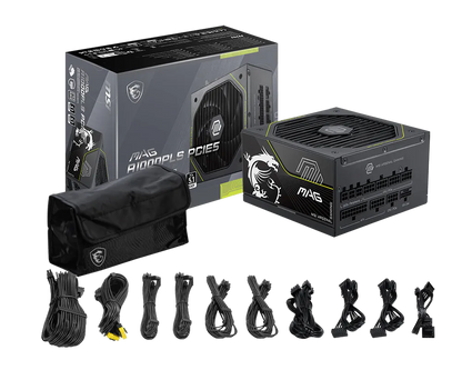 FUENTE ALIMENTACION MSI MAG A1000PLS PCIE5,PSU,1000W,80 PLUS PLATINUM,MODULAR,135MM,ACTIVE PFC,1XPCI-E 5 (12+4 PIN),4XPCI-E (6+2 PIN),8XSATA (15 PIN)_4