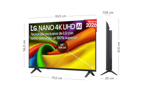 TV LG, 43", 43NU850B6LA, 139,7 CM, 3840 X 2160 PIXELES, 4K ULTRA HD, LED, SMART TV, WIFI_1