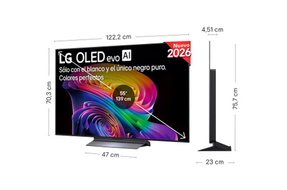 Televisor LG OLED evo AI C6 OLED55C66LB 55"/ Ultra HD 4K/ Smart TV/ WiFi_2
