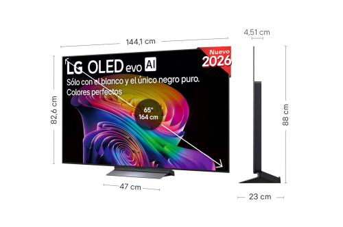 Televisor LG OLED evo AI C6 OLED65C66LB 65"/ Ultra HD 4K/ Smart TV/ WiFi_2