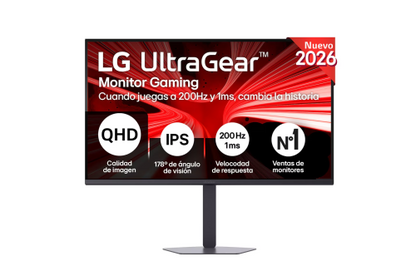 MONITOR LG, 32", 32G600A-B, 81,3 CM, 2560 X 1440 PIXELES, QUAD HD, LCD, 1 MS, NEGRO_1