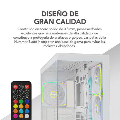 Caja Gaming Semitorre Nox Hummer Blade/ Blanca_24