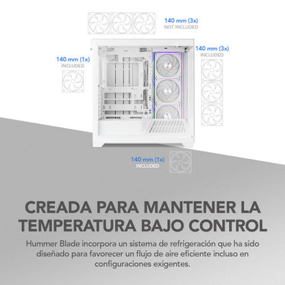 Caja Gaming Semitorre Nox Hummer Blade/ Blanca_25