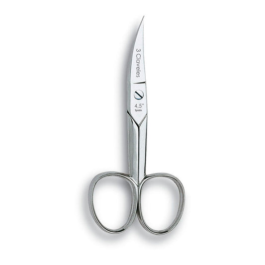 Tesoura corta-unhas curva 4,5" d 3 claveles_0