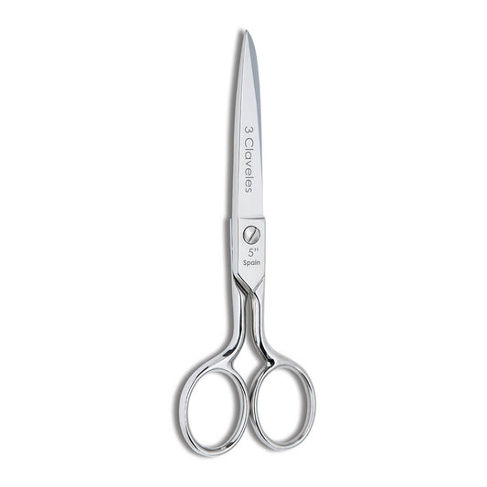 Tesoura de costura castelhana 5"b 3 claveles_0