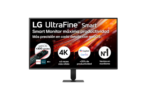 MONITOR LG 31,5", PANEL VA, TASA DE REFRESCO 60HZ, TIEMPO DE RESPUESTA 5MS (GTG) RESOLUCION UHD (3840X2160) WEBOS26, HDMI_1