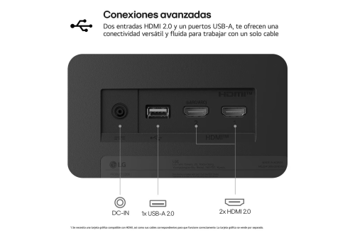 MONITOR LG 31,5", PANEL VA, TASA DE REFRESCO 60HZ, TIEMPO DE RESPUESTA 5MS (GTG) RESOLUCION UHD (3840X2160) WEBOS26, HDMI_2