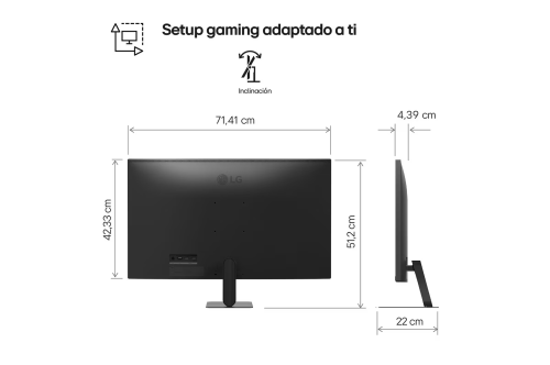 MONITOR LG 31,5", PANEL VA, TASA DE REFRESCO 60HZ, TIEMPO DE RESPUESTA 5MS (GTG) RESOLUCION UHD (3840X2160) WEBOS26, HDMI_3