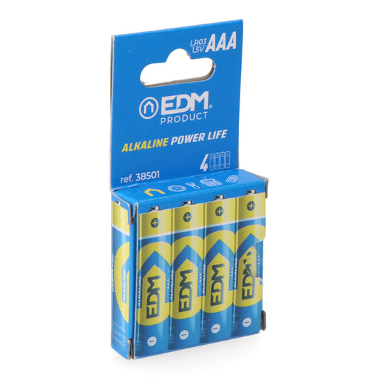 Pilha edm alcalina long life aaa - lr03 1,5v (blÃ­ster 4 unid.) Ã¸10,5x44,5mm_0
