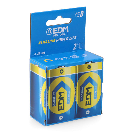 Pilha edm alcalina long life d - lr20 1,5v (blÃ­ster 2 unid.) Ã¸34,2x61,5mm_0