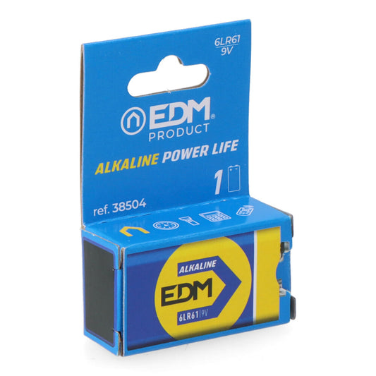 Pilha edm alcalina long life 6lr6 - 9v (blÃ­ster 1 unid.) 26,5x17,5x48,5mm_0