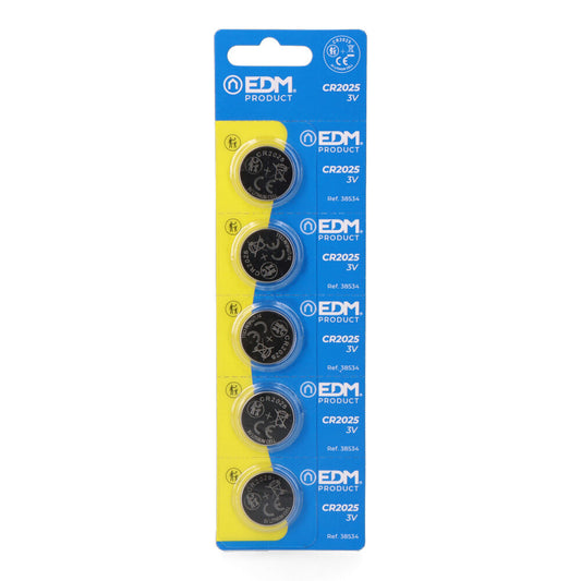 Micro pilha botÃ£o de lÃ­tio max-pro cr2025 3v Ã¸20 x 2,5 mm, blÃ­ster 5 unidades_0