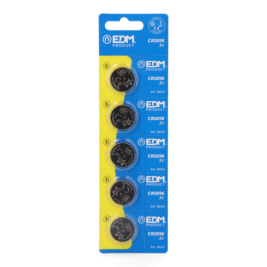Micro pilha botÃ£o de lÃ­tio max-pro cr2016 3v Ã¸20 x 1,6 mm, blÃ­ster 5 unidades_0