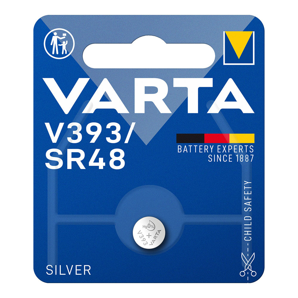 Micro pilha botÃ£o varta silver sr48 - v393 1,55v (blÃ­ster 1 unid.) Ã¸7,9x5,4mm_0