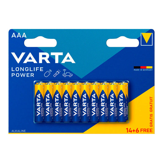 Pilha varta longlife power aaa - lr03 (blÃ­ster 14+6 unid.) Ã¸10,5x44,5mm_0
