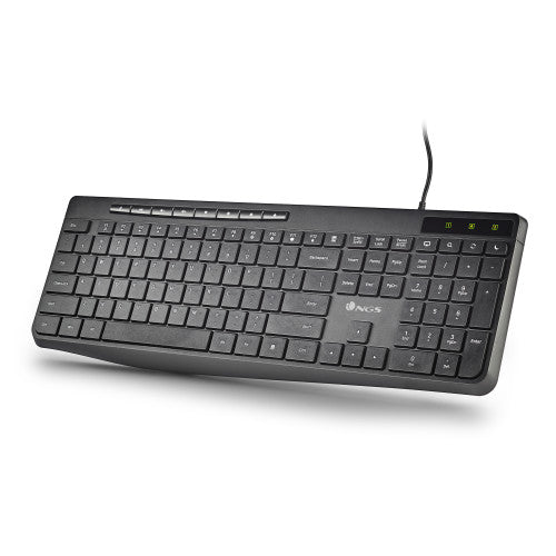 NGS SPECTRA (QUERTY, ES) teclado Hogar / Oficina USB QWERTY EspaÃ±ol Negro_1