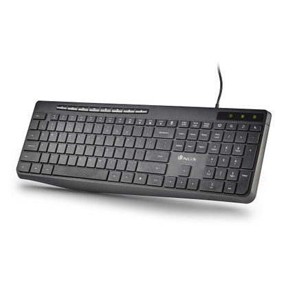 NGS SPECTRA (QUERTY, ES) teclado Hogar / Oficina USB QWERTY EspaÃ±ol Negro_1