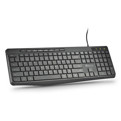 NGS SPECTRA (QUERTY, ES) teclado Hogar / Oficina USB QWERTY EspaÃ±ol Negro_2
