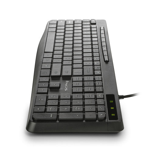 NGS SPECTRA (QUERTY, ES) teclado Hogar / Oficina USB QWERTY EspaÃ±ol Negro_3
