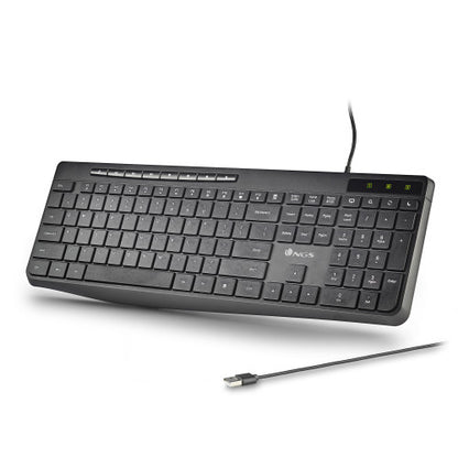 NGS SPECTRA (QUERTY, ES) teclado Hogar / Oficina USB QWERTY EspaÃ±ol Negro_4