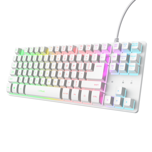 Teclado Gaming Trust Gaming GXT 833 Thado TKL 25896/ Blanco_1