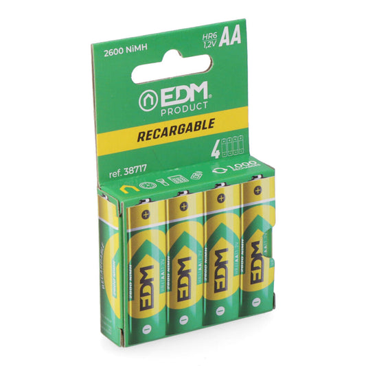 Bateria recarregÃ¡vel eco-sÃ©rie aa - hr6 2600 ma, Ã¸14,5 x 50,5 mm, 4 unidades_0