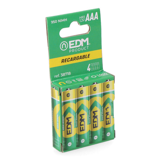 Pilha recarregÃ¡vel eco-series aaa - hr03 950ma, Ã¸10,5 x 44,5 mm, 4 unidades_0