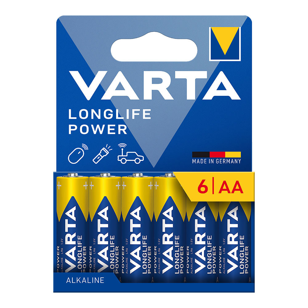Pilhaalkalina aa longlife power - lr06 (cartÃ£o blister 6 uds) Ã¸14,5 x 50,5 mm_0