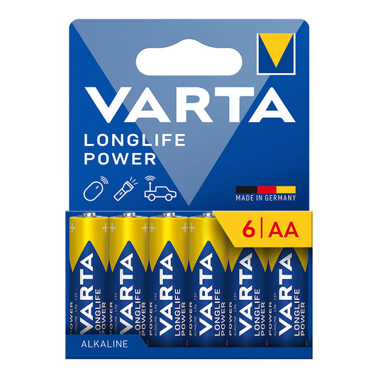 Pilhaalkalina aa longlife power - lr06 (cartÃ£o blister 6 uds) Ã¸14,5 x 50,5 mm_0