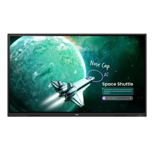 BenQ RE7505A pizarra blanca interactiva 190,5 cm (75") 3840 x 2160 Pixeles Pantalla tÃ¡ctil Negro USB_0