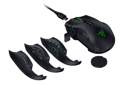 Razer Naga V3 Pro ratÃ³n Juego Mano derecha RF Wireless + Bluetooth + USB Type-C Ãptico 50000 DPI_1