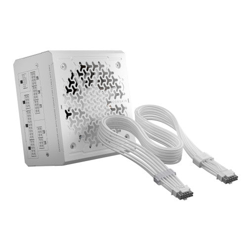 FUENTE ALIMENT. CORSAIR RME WHITE SERIES (3RD GEN) RM1000E THERMALPROTECT WHITE 1000 WATT ATX 3.1 PCIE 5.1 CYBENETICS PLATINUM CERTIFIED FULLY MODULAR POWER SUPPLY CP-9020339-EU_0