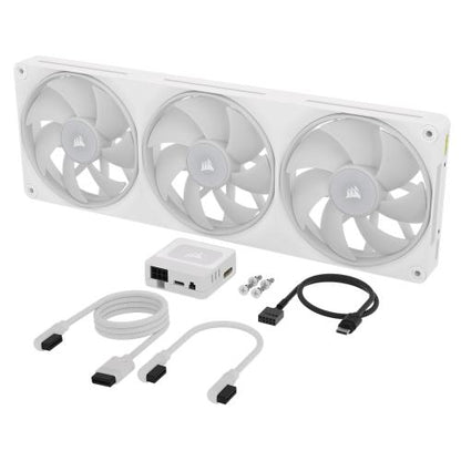 VENTILADOR CAJA CORSAIR LX RGB SERIES ICUE LINK LX360 RGB WHITE 360MM RGB FAN TRIPLE FAN CO-9051066-WW_2