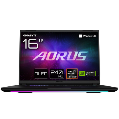 GIGABYTE AORUS MASTER 16 PortÃ¡til Gaming - 16.0â, 240Hz OLED, AMD Ryzen 9 9955X3D, GPU NVIDIA RTX 5080, 32GB DDR5 5600MHz, 1TB SSD, Windows 11 Home, GarantÃ­a de 2 aÃ±os, AORUS MASTER 16 6YJM5ESE64SH_0