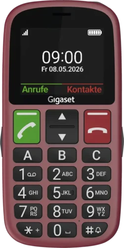 Teléfono Móvil Gigaset GL30 para Personas Mayores/ 4G/ Rojo_0