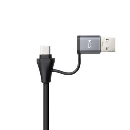 Adaptador USB Macho + USB Tipo-C Macho - RJ45 Nanocable 10.03.0411/ 1000Mbps_2