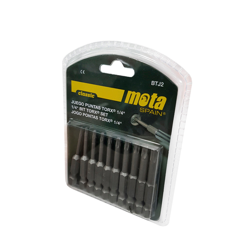 Jogo de pontas torx tamper x 50mm 10 unid. btj2 mota_0