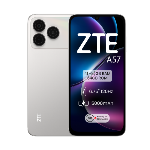 Smartphone ZTE A57 4GB/ 128GB/ 6.75"/ Plata_1