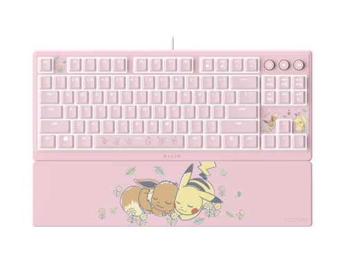 Razer Ornata V3 Tenkeyless â Pikachu & Eevee Edition teclado Juego USB Rosa_0