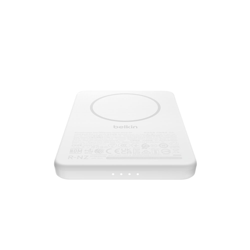Carregador Belkin BOOSTCHARGE SLIM 5K MAGNETIC 7.5W / Branco / 0745883932610_1