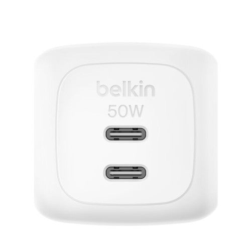Carregador de Parede Belkin / Branco / 50W Dual USB-C PD com PPS / 0745883921485_0