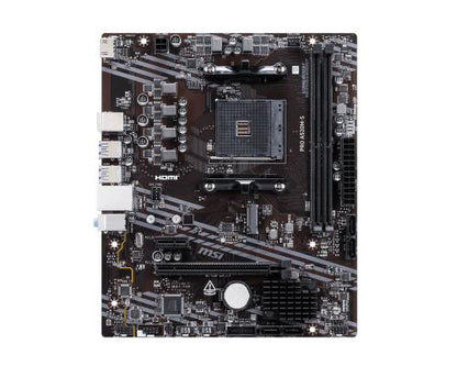 PLACA MSI PRO A520M-S,AMD,AM4,A520,2DDR4,64GB,HDMI+DP,GBLAN,4SATA3+1XM.2,6USB3.2,MATX_1