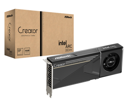 Grafikkarte ASROCK IntelÂ® Arc Pro B70 Creator / Preto / 32GB B70 CL / 90-GA6GZZ-00UANF_0