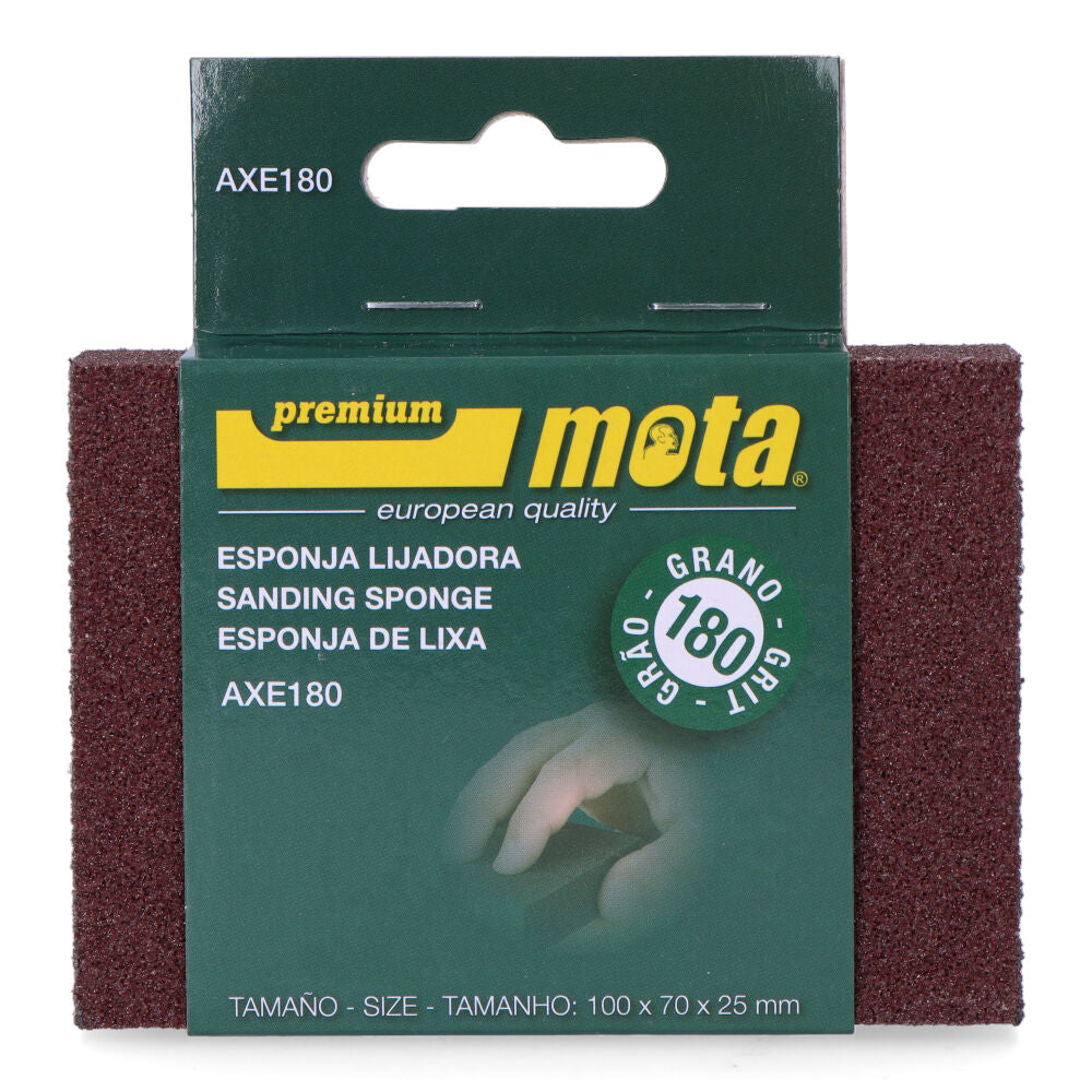 Lixa de esponja oxido de alumÃ­nio grÃ£o 180 axe180 mota_0